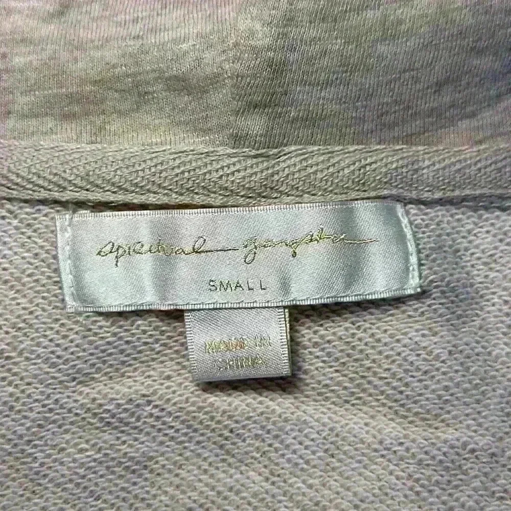 Spiritual Gangster NWT Gratitude SlubTerry Raglan Zip Hoodie OatmealHeather Sz S - Picture 11 of 15